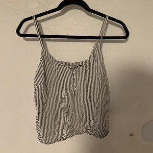 strappy striped tank